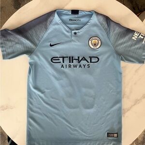 Manchester City De Bruyne Light Blue Soccer Jersey